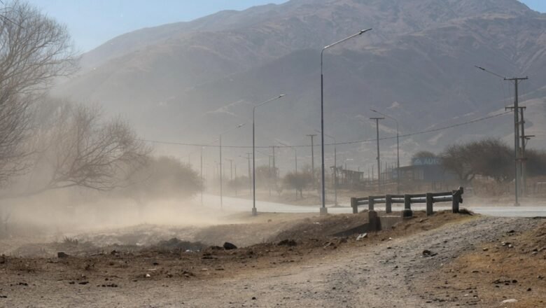 El viento Zonda se hace sentir en Tafí del Valle y en las zonas de montaña